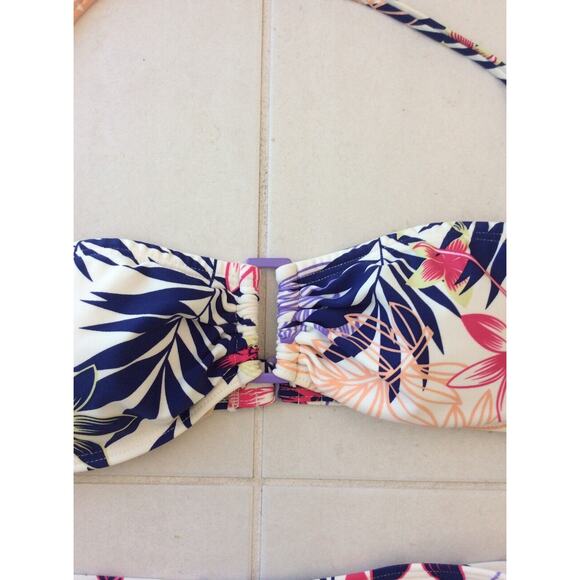 French Connection Bikini Swimwear Multicolor Floral Swimsuit - Picture 2 of 11